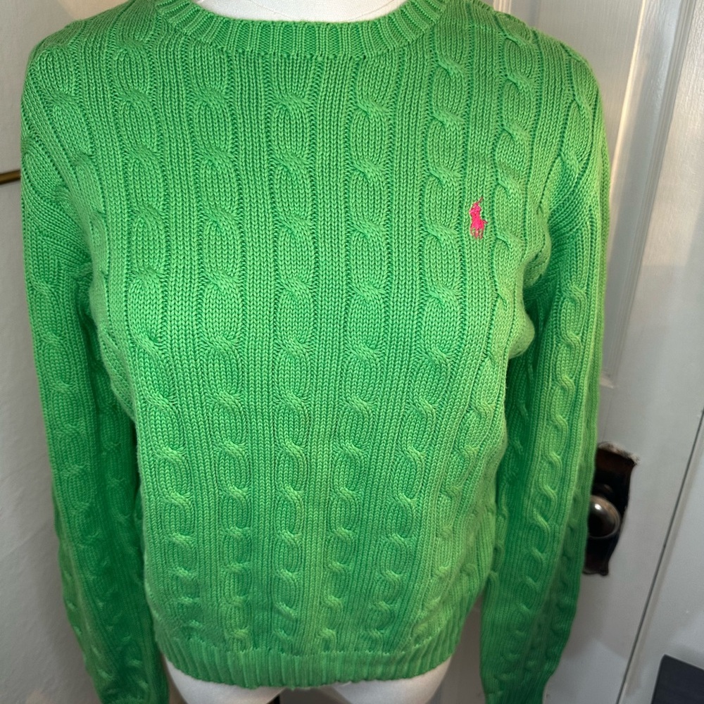 Ralph Lauren Cable Knit Crew neck Sweater - Picture 2 of 6